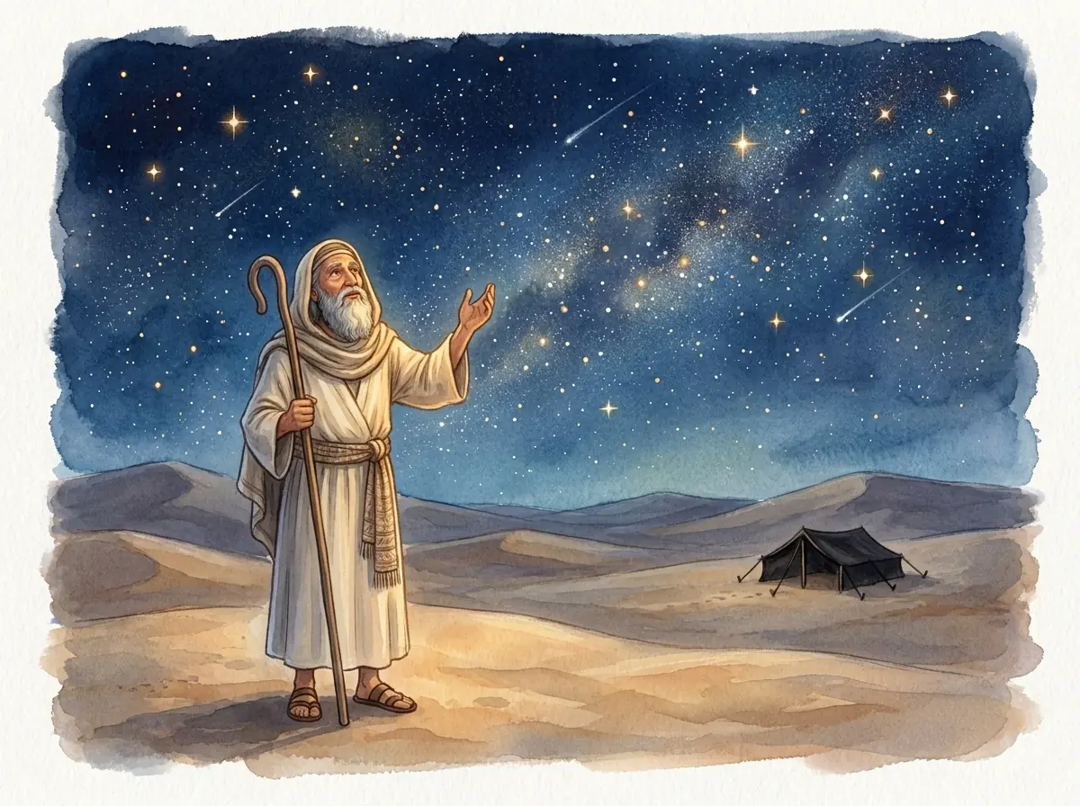 Abraham and the Promise: Bible story illustration for kids