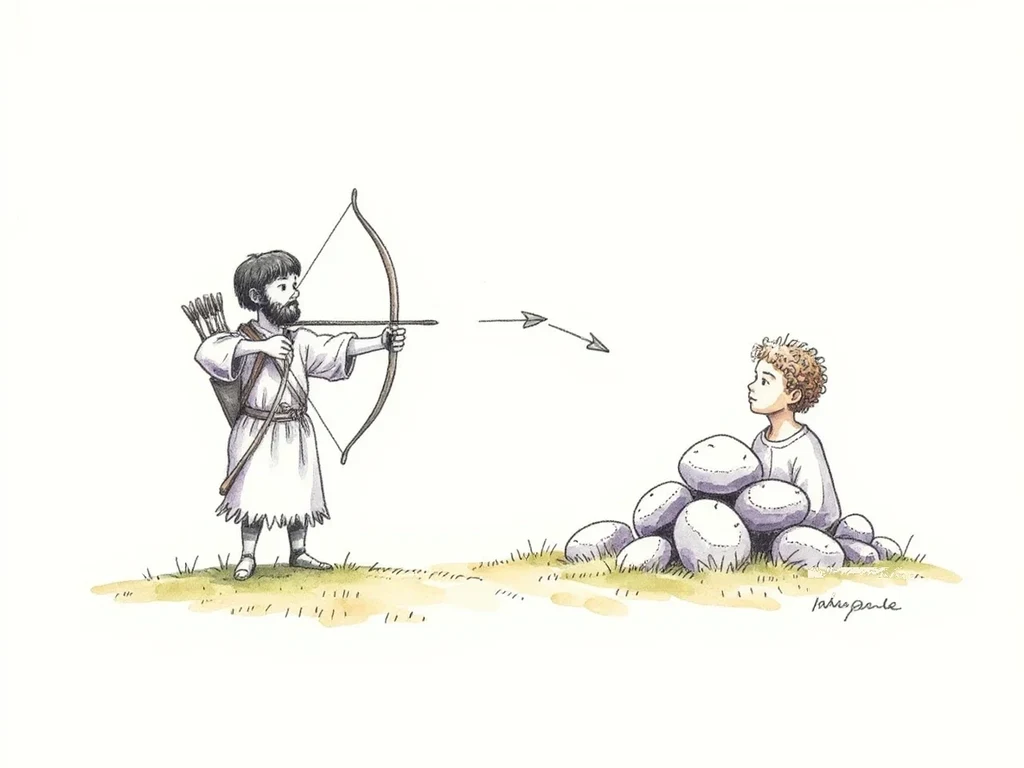 Jonathan giving David his royal robe in friendship