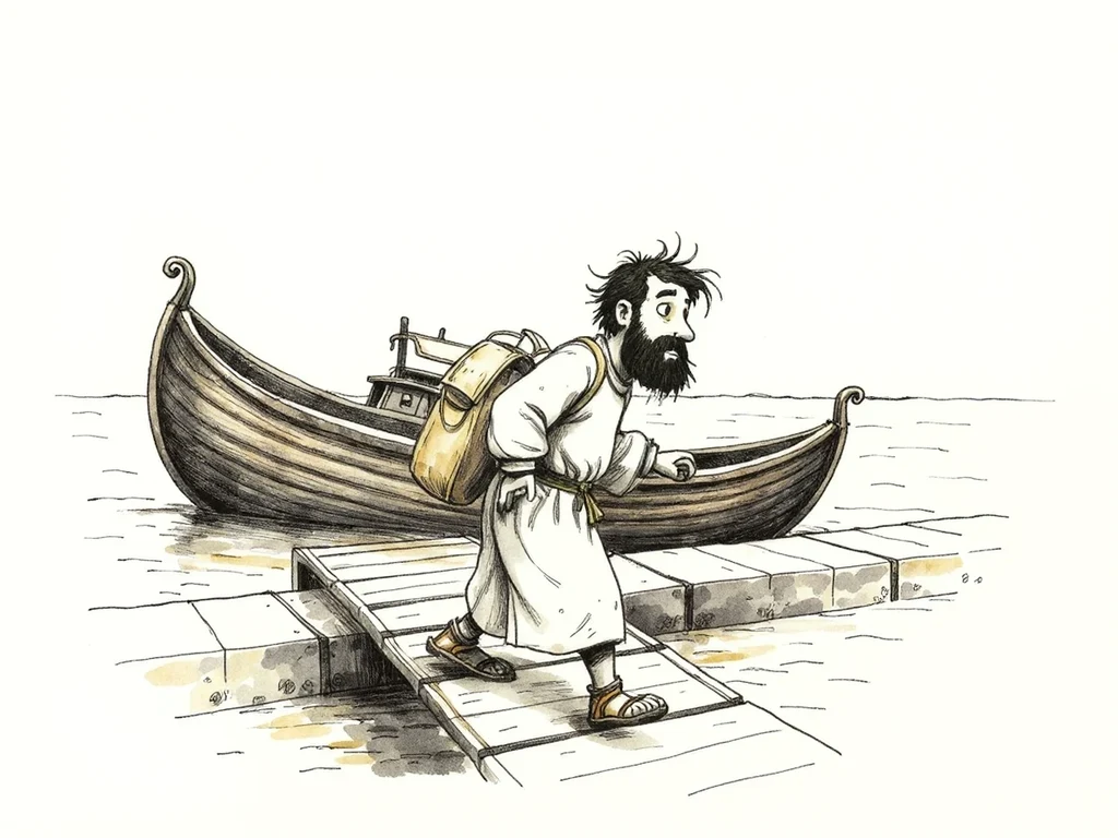 Jonah walking away from God's calling