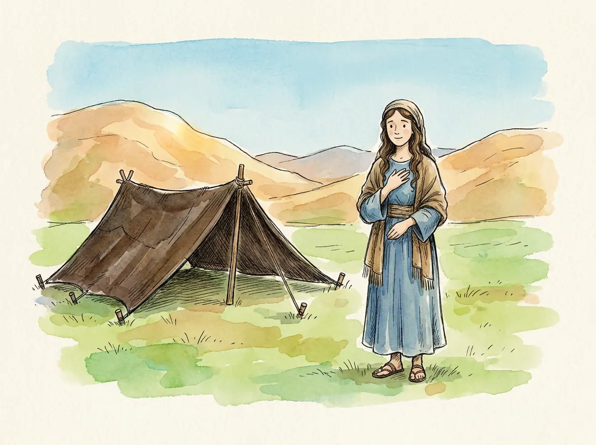 The Story of Leah — Bible story illustration for kids