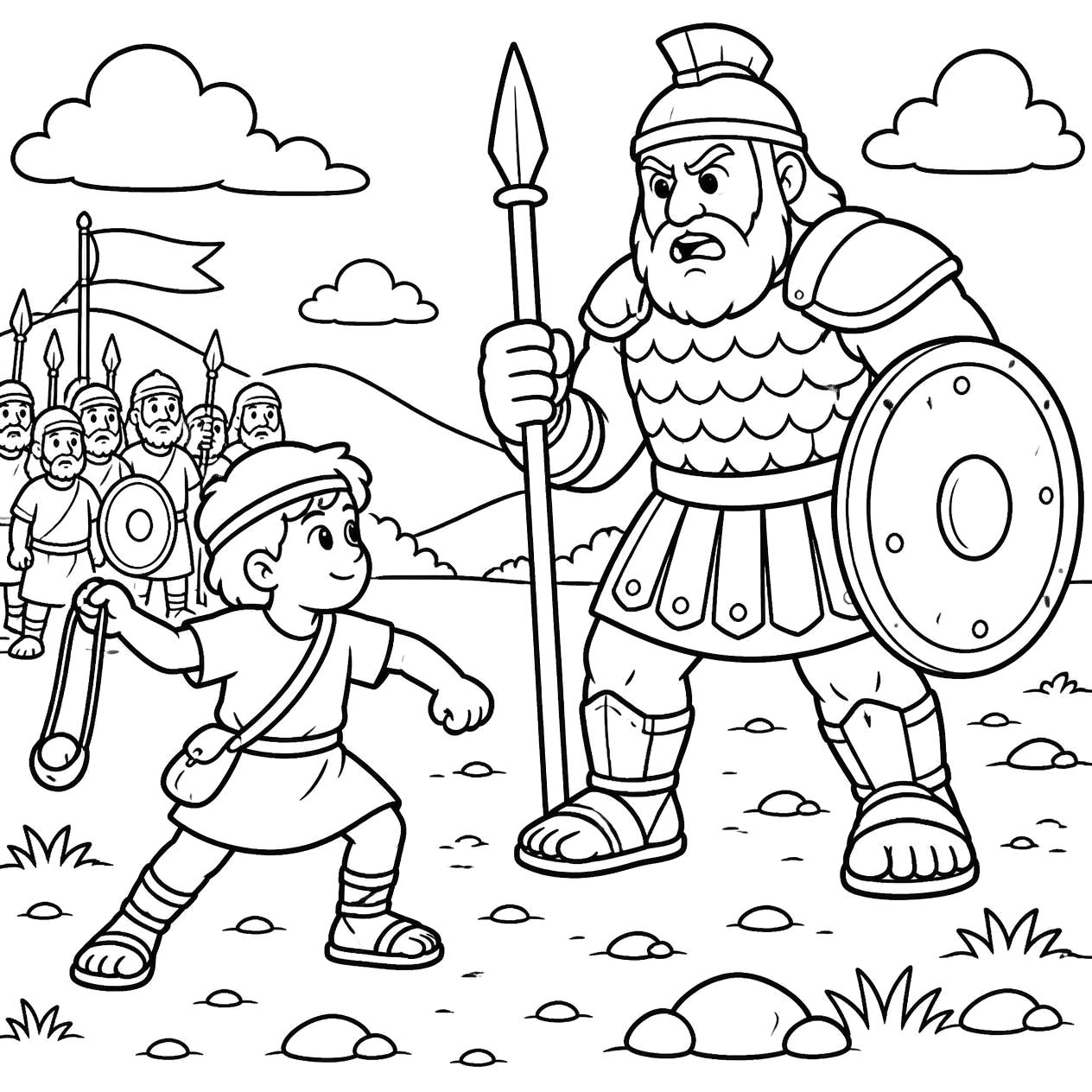 David & Goliath — free printable preview